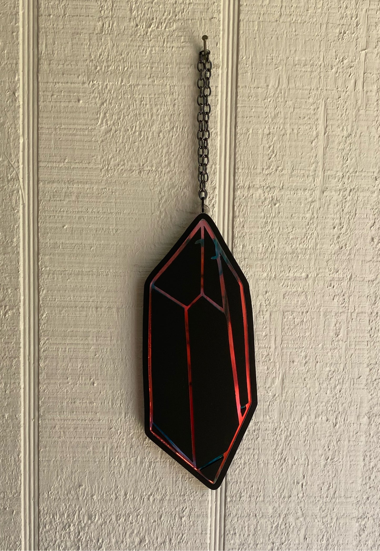 6” Crystal Rainbow and Black Suncatcher