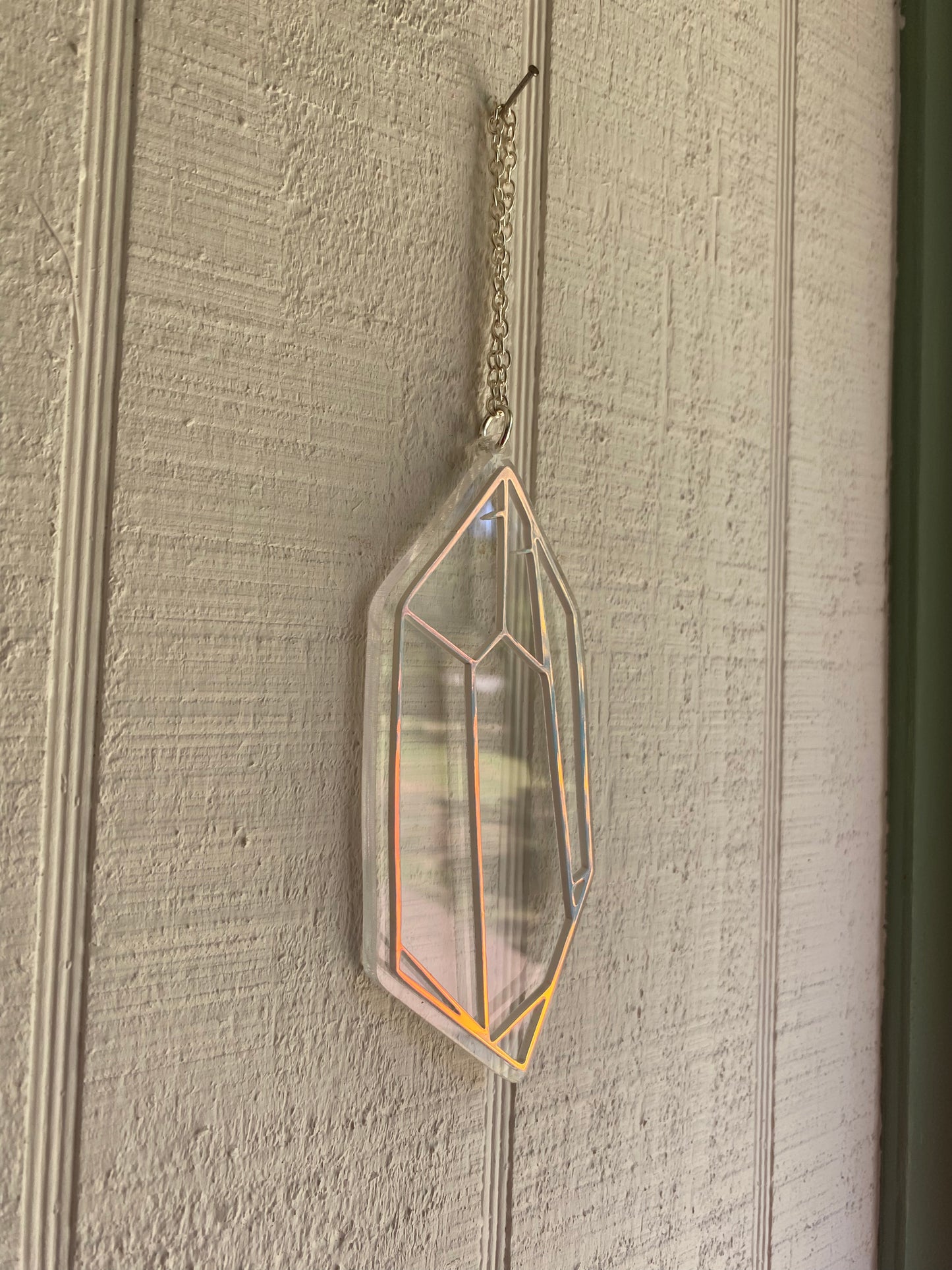 6” Crystal Dawn Prism Outline on Clear