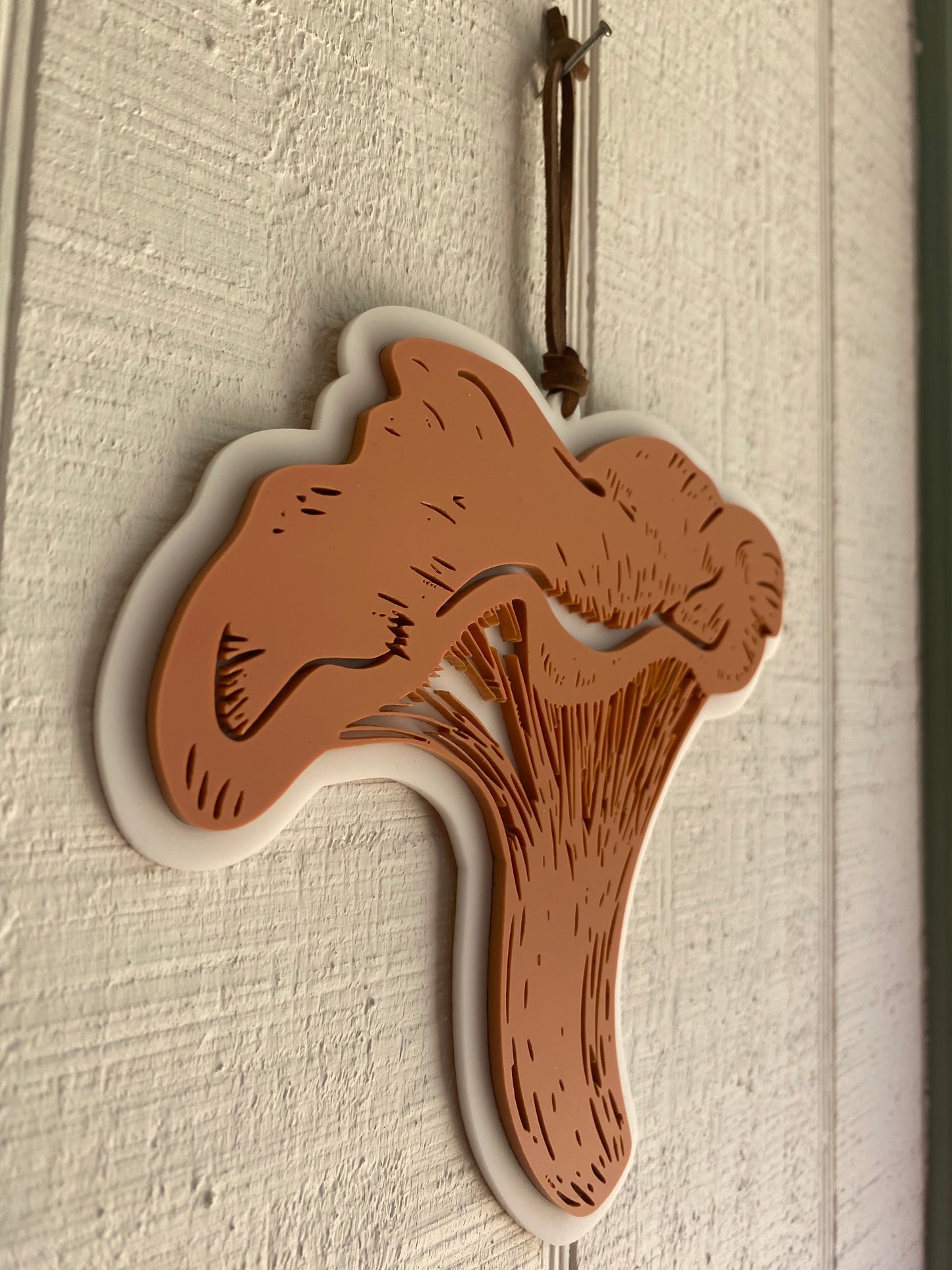 SALE: 6” Chanterelle Acrylic Wall Hanging