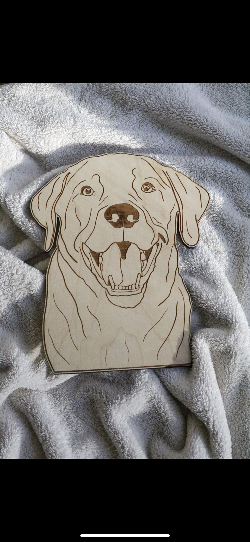 Dogs: 8” Labrador Wooden Wall Hanging