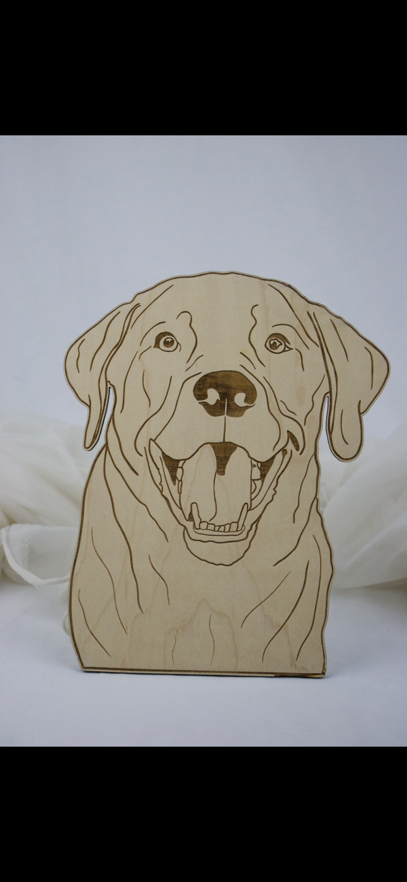 Dogs: 8” Labrador Wooden Wall Hanging