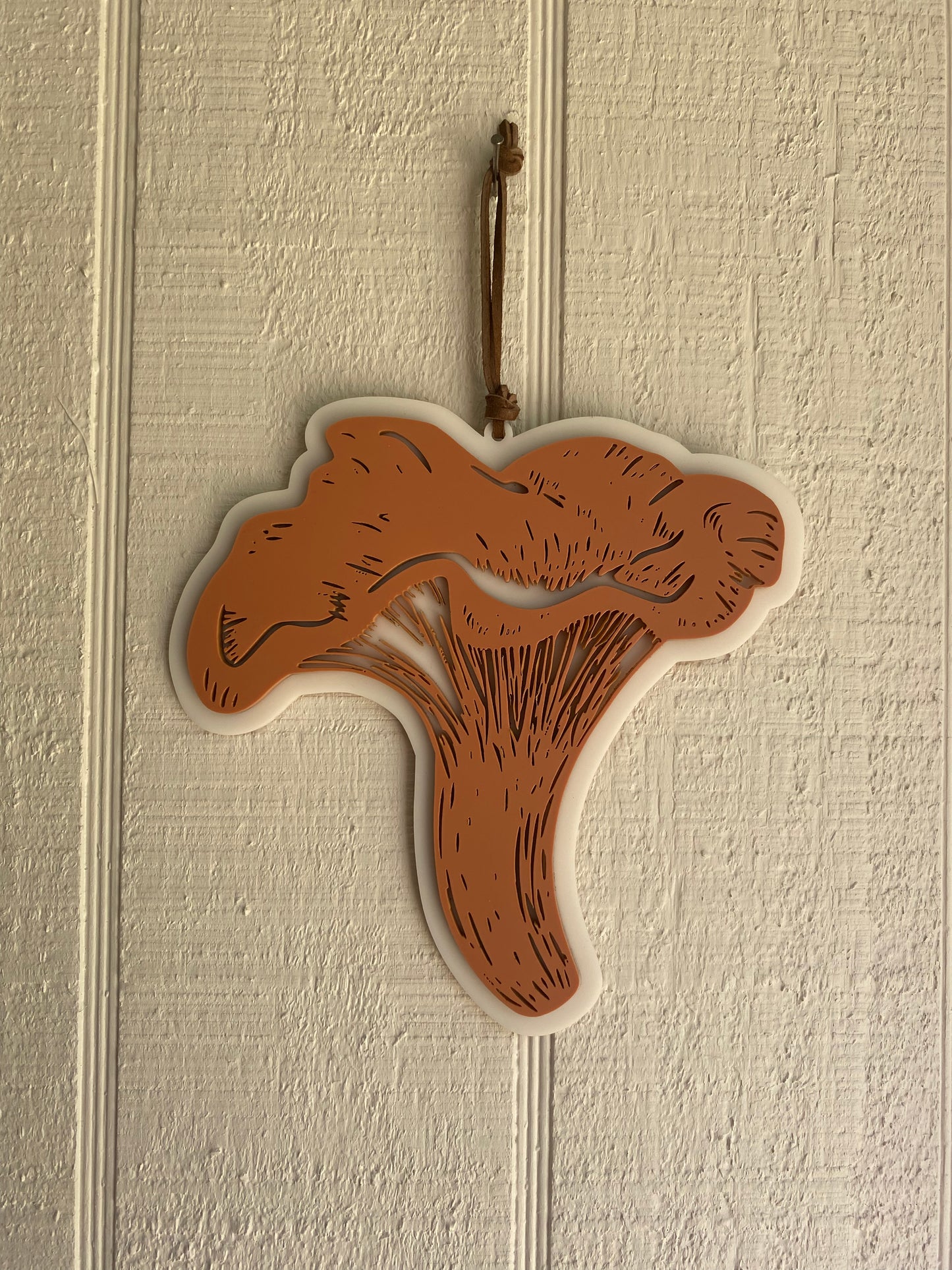 SALE: 6” Chanterelle Acrylic Wall Hanging