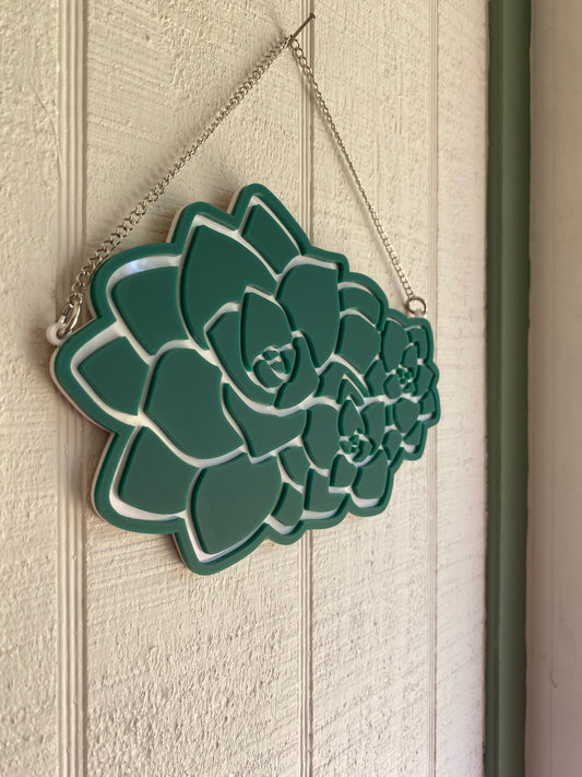 SALE 6” Succulent Trio Acrylic Wall Hanging