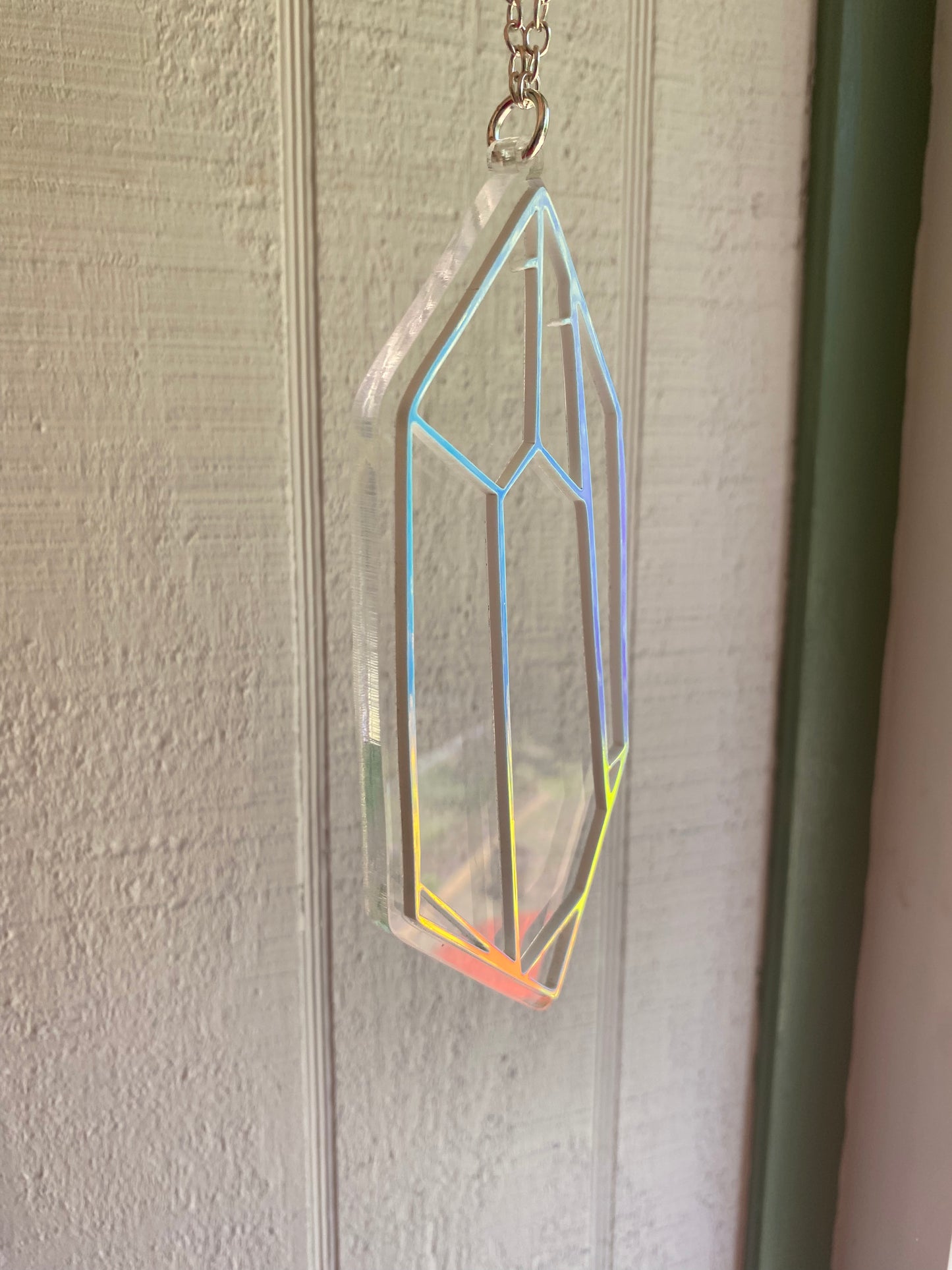 6” Crystal Dawn Prism Outline on Clear