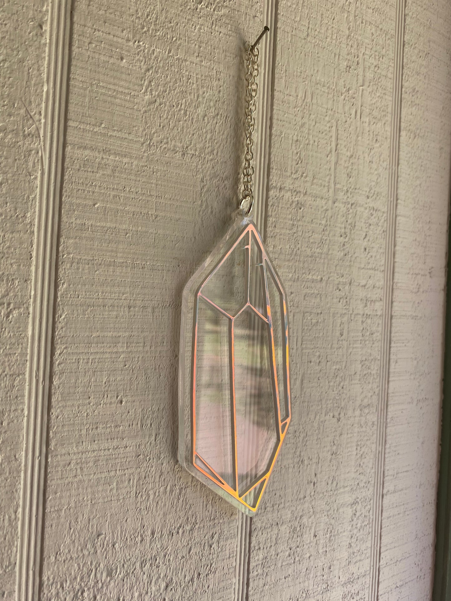 6” Crystal Dawn Prism Outline on Clear